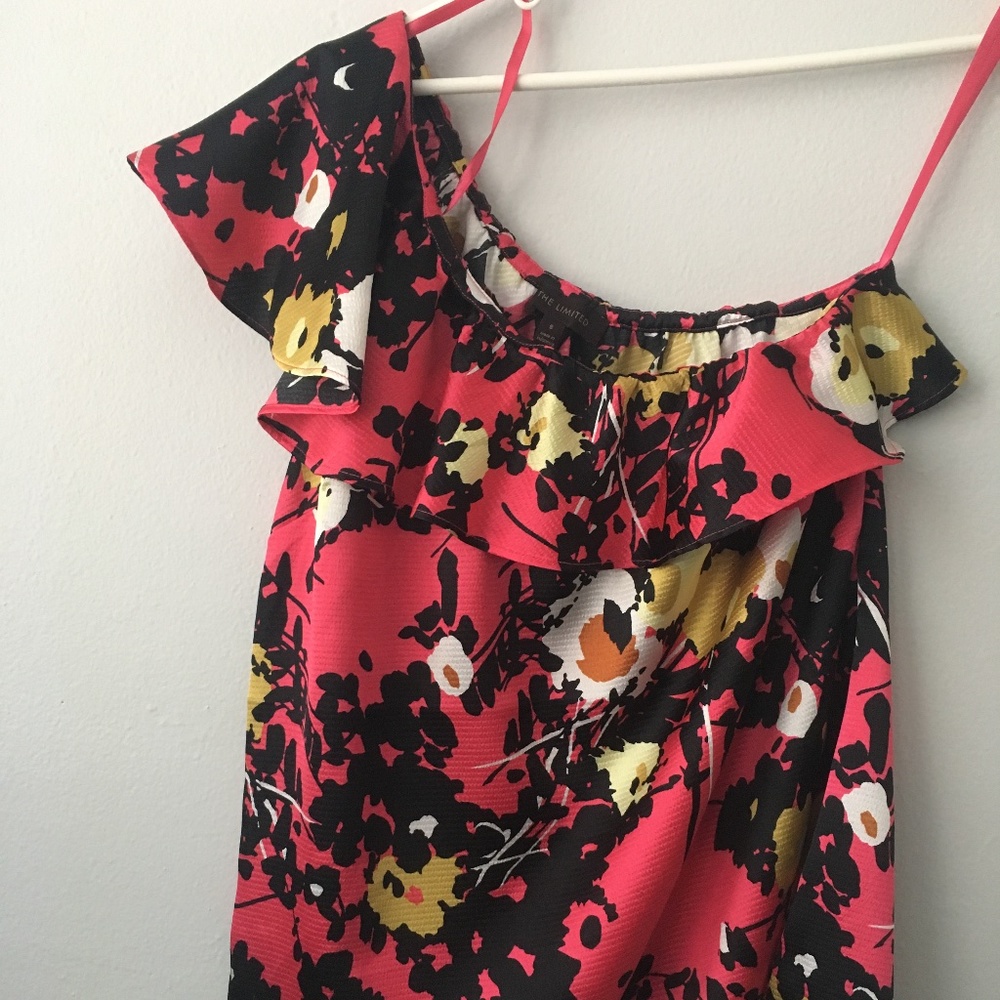 The Limited one shoulder blouse size S